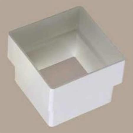 Solid Shelving Contemporary Style Gutter Connector - Vinyl, Brown SO3121833